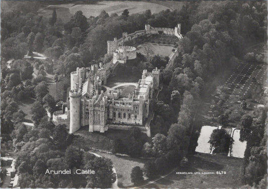 Sussex Postcard - Aerial View of Arundel Castle  RR23362