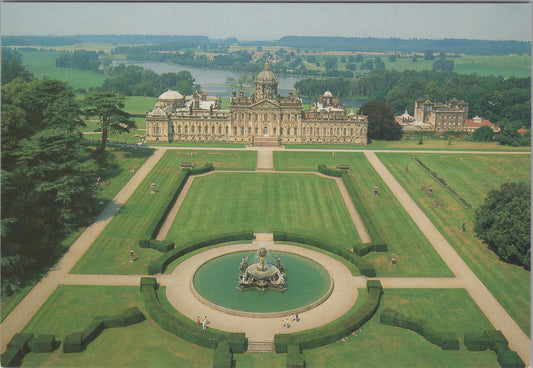 Yorkshire Postcard - Aerial View of Castle Howard, Henderskelfe  RR23368