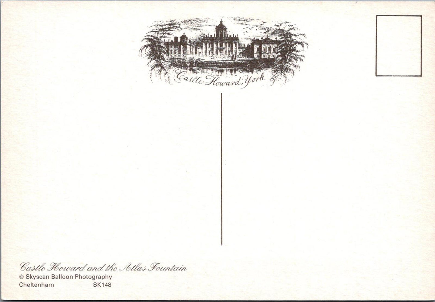 Yorkshire Postcard - Aerial View of Castle Howard, Henderskelfe  RR23368