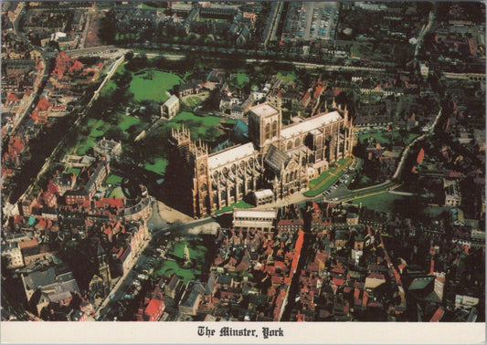 Yorkshire Postcard - Aerial View of York Minster  RR23382