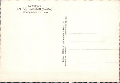 France Postcard - Debarquement Du Thon, Concarneau, Finistere  RR23385
