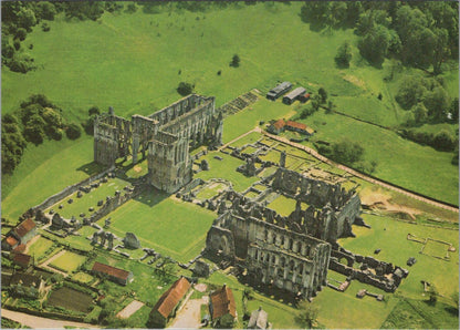 Yorkshire Postcard - Aerial View of Rievaulx Abbey   RR23390