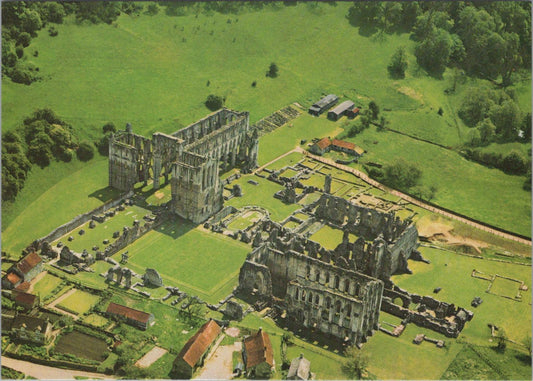 Yorkshire Postcard - Aerial View of Rievaulx Abbey   RR23390