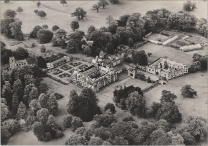 Staffordshire Postcard - Aerial View of Blithfield Hall    RR23392