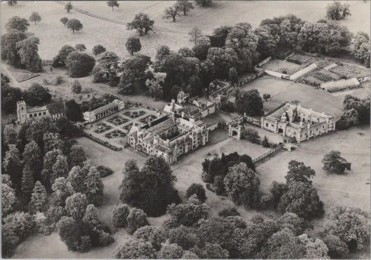 Staffordshire Postcard - Aerial View of Blithfield Hall    RR23392