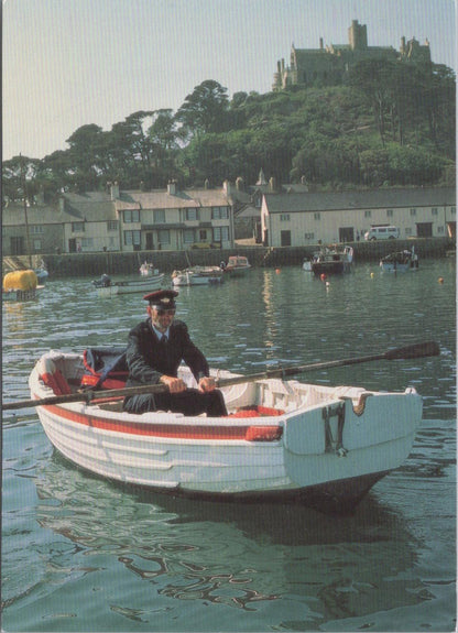 Cornwall Postcard - High Tide Delivery To St Michaels Mount   RR23405