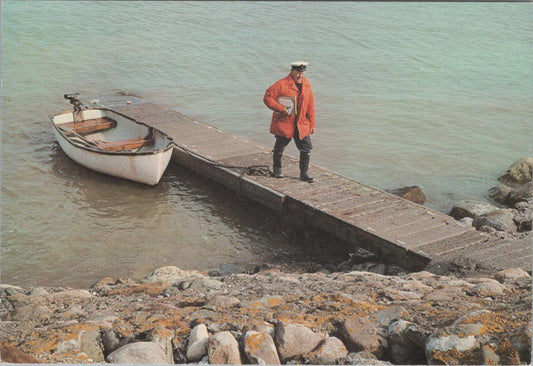 Cumbria Postcard - Mail Delivery By Boat, Peil Island Barrow  RR23407