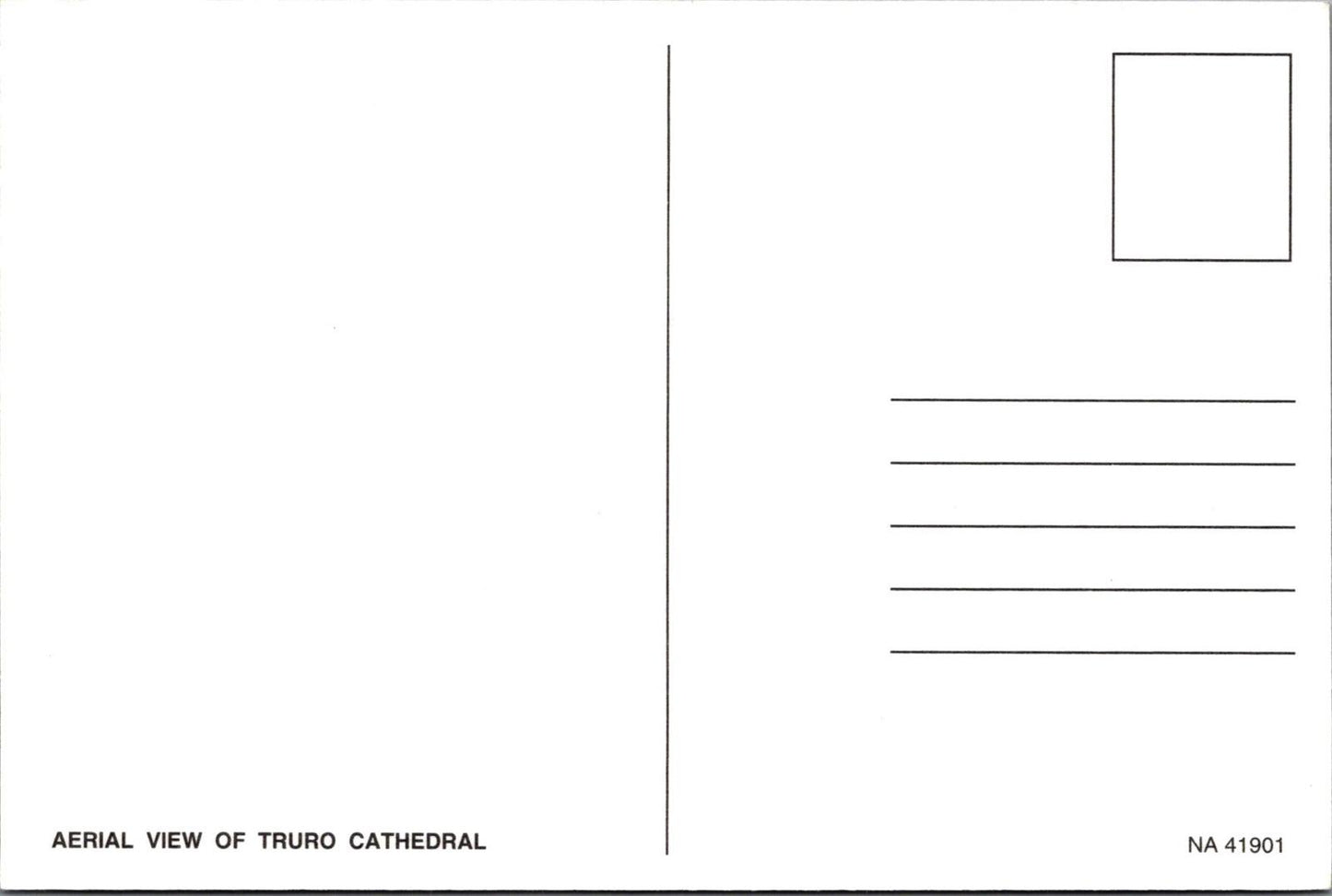 Cornwall Postcard - Aerial View of Truro Cathedral  RR23410
