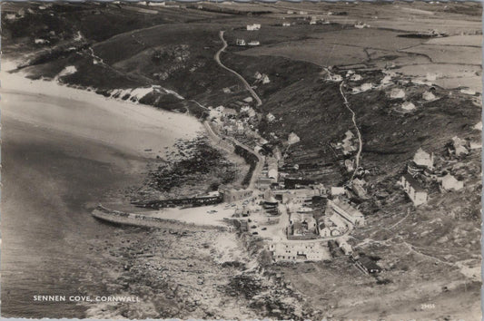 Cornwall Postcard - Aerial View of Sennen Cove   RR23411