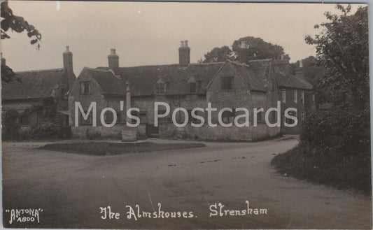 Worcestershire Postcard: The Almshouses Strensham Russell Charity Homes DR37