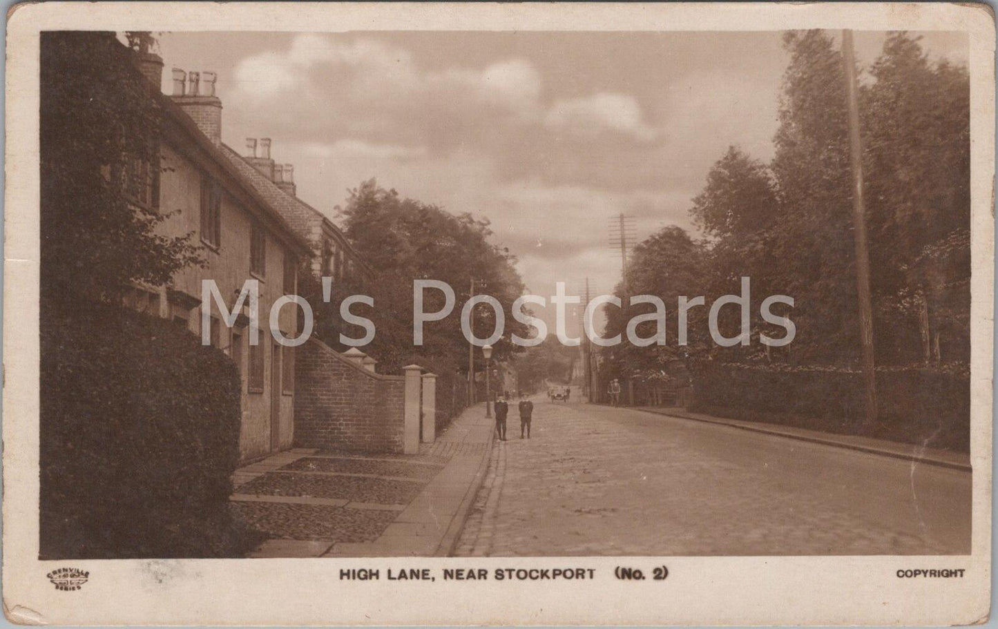 Cheshire Postcard: High Lane Near Stockport Animated Street Scene D431