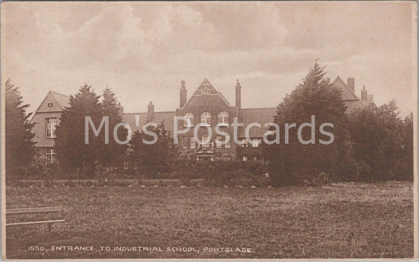 Sussex Postcard: Entrance to Portslade Industrial School Mile Oak Road DD357