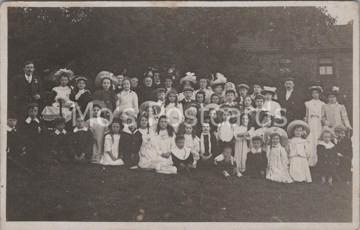 Social History Postcard: Large Edwardian School or Sunday School Group  DD618