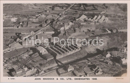 Shropshire Postcard: John Maddock & Co Ltd Factory Aerial View Oakengates  DD622