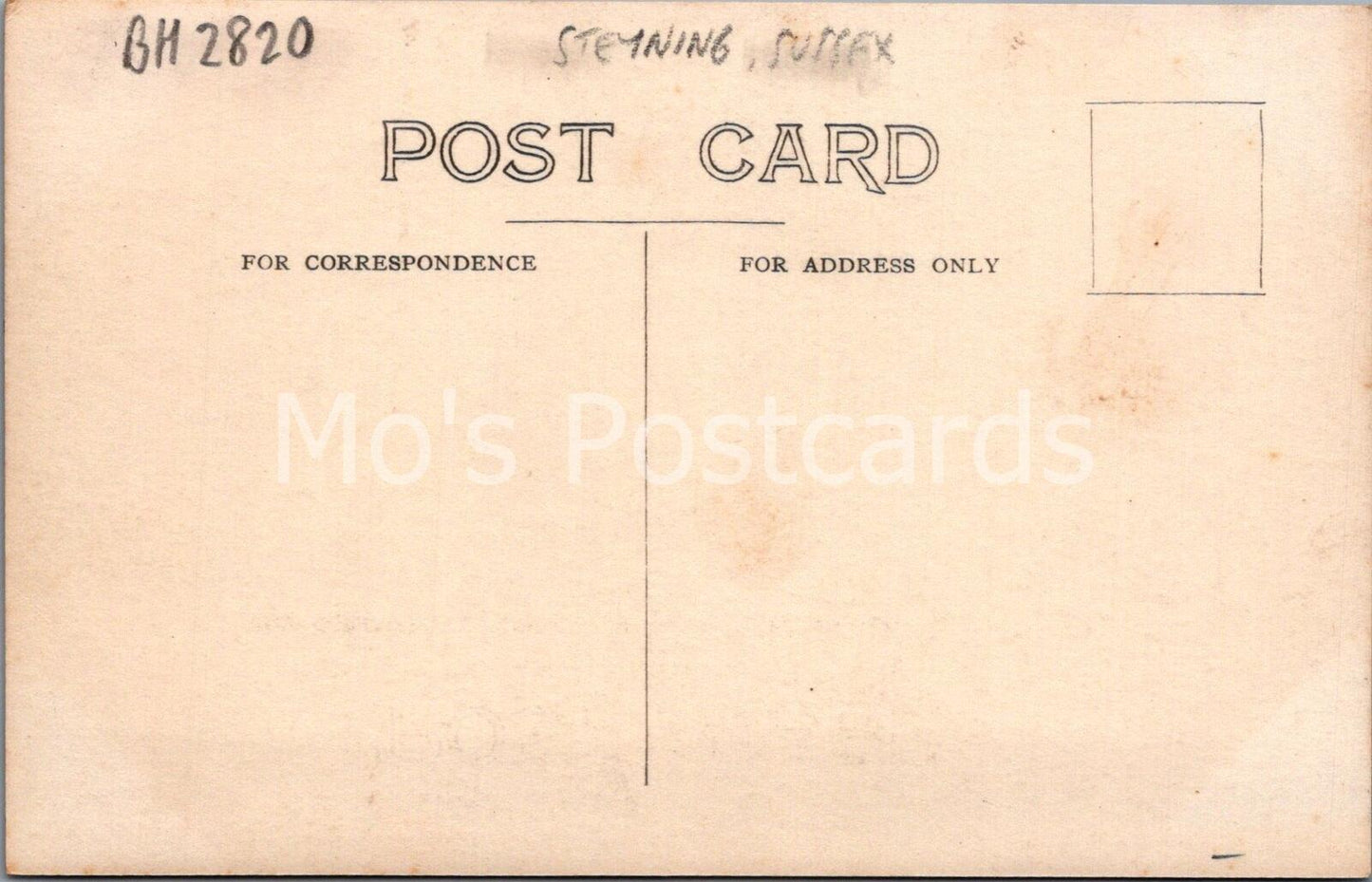Sussex Postcard: Steyning "In An Old Fashioned Town" Boy on Bicycle BH2820