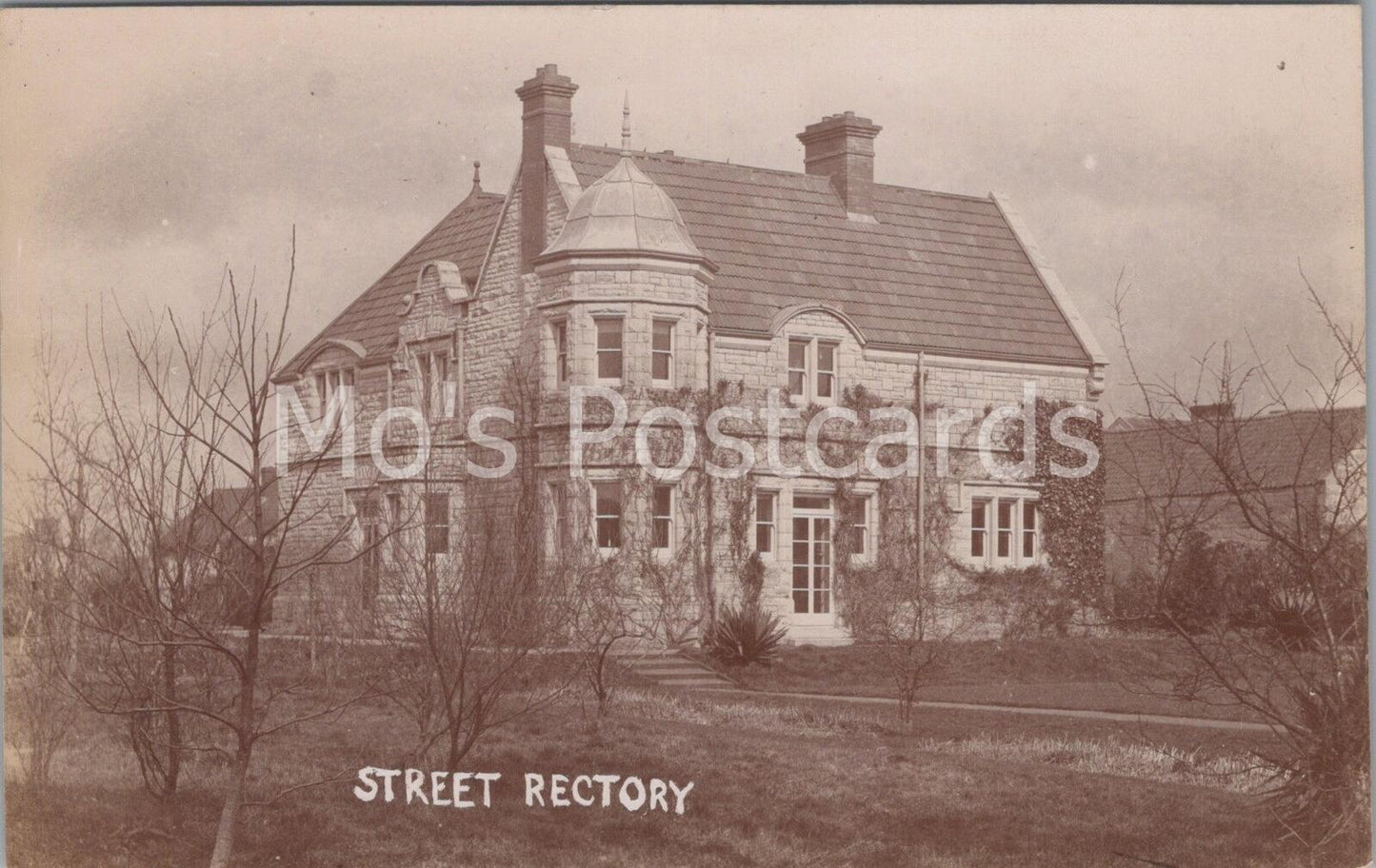 Somerset Postcard: Street Rectory Real Photo Village Architecture  BH3727