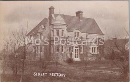 Somerset Postcard: Street Rectory Real Photo Village Architecture  BH3727