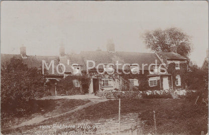 Rostherne Village Cheshire Postcard Vintage Cottages View RPPC - BH5932