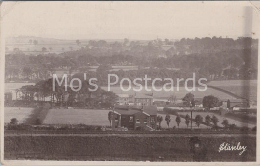 Stanley View County Durham Postcard 1913 Waller’s Vintage Co Durham RPPC -BH5944