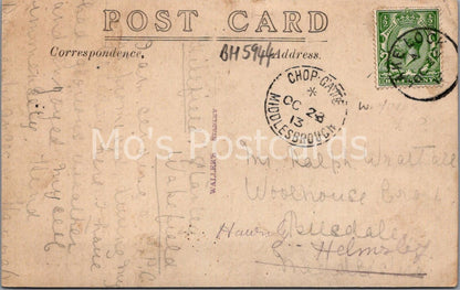Stanley View County Durham Postcard 1913 Waller’s Vintage Co Durham RPPC -BH5944