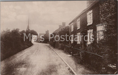 Knighton Village Pipe Gate Shropshire Postcard Vintage Salop RPPC View C264