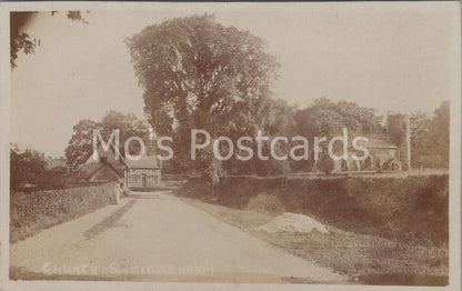 Norfolk Postcard Church Street South Pickenham Hannant Swaffham Vintage RP -C396