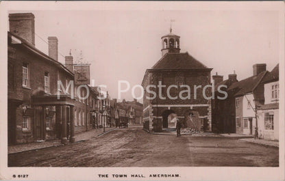 Buckinghamshire Postcard Amersham Town Hall 1917 Kingsway RPPC Bucks View C973