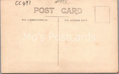 Nottinghamshire Postcard Holywell School Vintage Notts RPPC Village View CC497