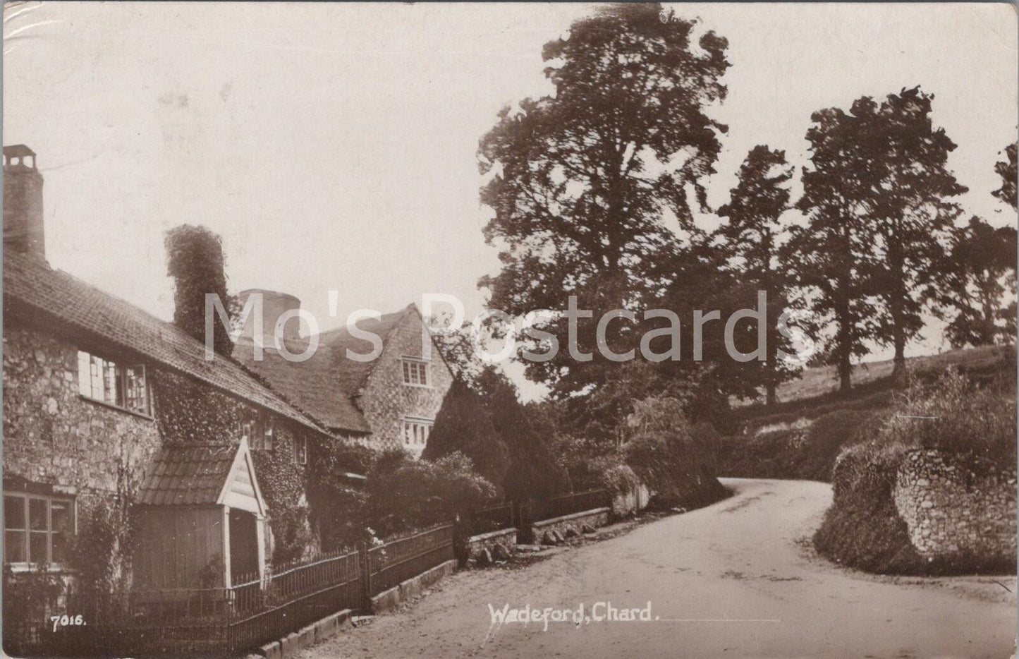 Wadeford Village Chard Somerset Rural Vintage Scene Postcard DR802