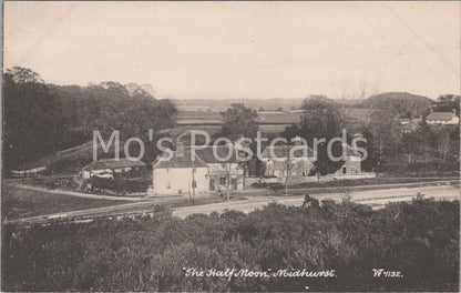 The Half Moon Pub, Sheet, Petersfield, Hampshire Vintage Printed Postcard E215