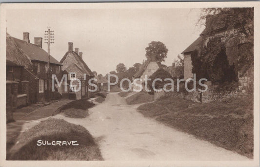 Sulgrave Village Northamptonshire Vintage Printed Postcard EE166