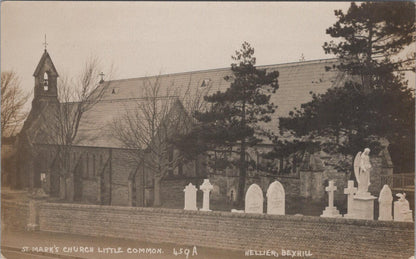 Sussex Postcard: St Mark’s Church Little Common Bexhill Hellier RPPC XT2485