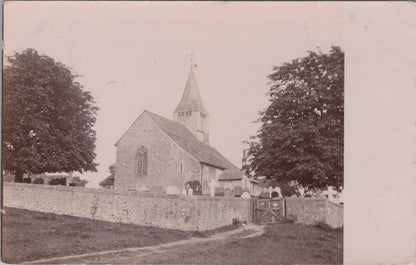 Sussex Postcard: West Chiltington St Mary's Church Early 1900s RPPC XT2486
