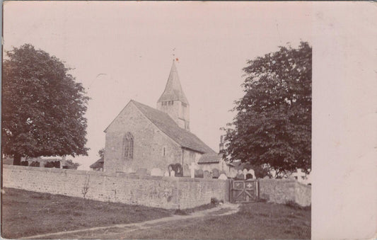 Sussex Postcard: West Chiltington St Mary's Church Early 1900s RPPC XT2486