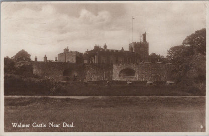 Kent Postcard: Walmer Castle Near Deal, Tudor Fortress, 1929, RPPC XT2491