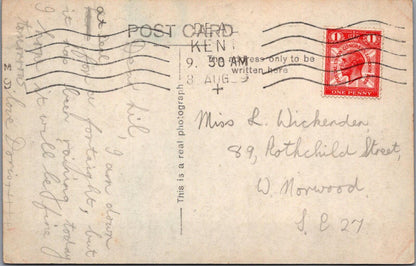 Kent Postcard: Walmer Castle Near Deal, Tudor Fortress, 1929, RPPC XT2491