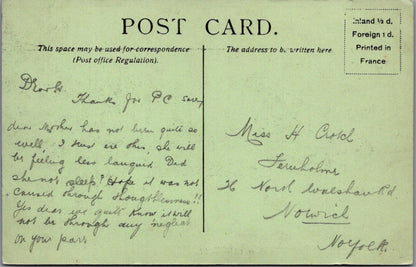 Dorset Postcard: Bournemouth Branksome Chine, LL No 46, Printed France XT2498