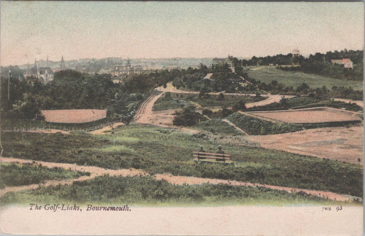 Dorset Postcard: Bournemouth The Golf Links Meyrick Park 1904 JWS 93 XT2502