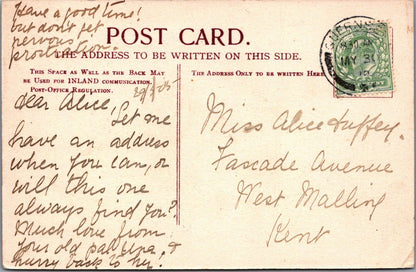 Guernsey Postcard: Petit Bot Valley High Cliff JWS 459 Posted 1905  XT2519