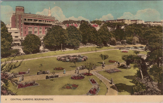 Dorset Postcard: Bournemouth Central Gardens Plummers Store 1950s  XT2931