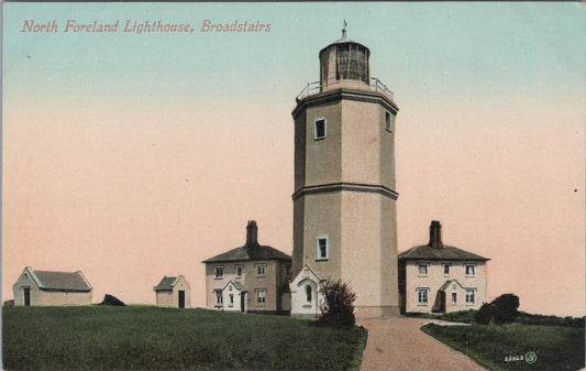 Kent Postcard: Broadstairs North Foreland Lighthouse and Keeper Cottages XT2939