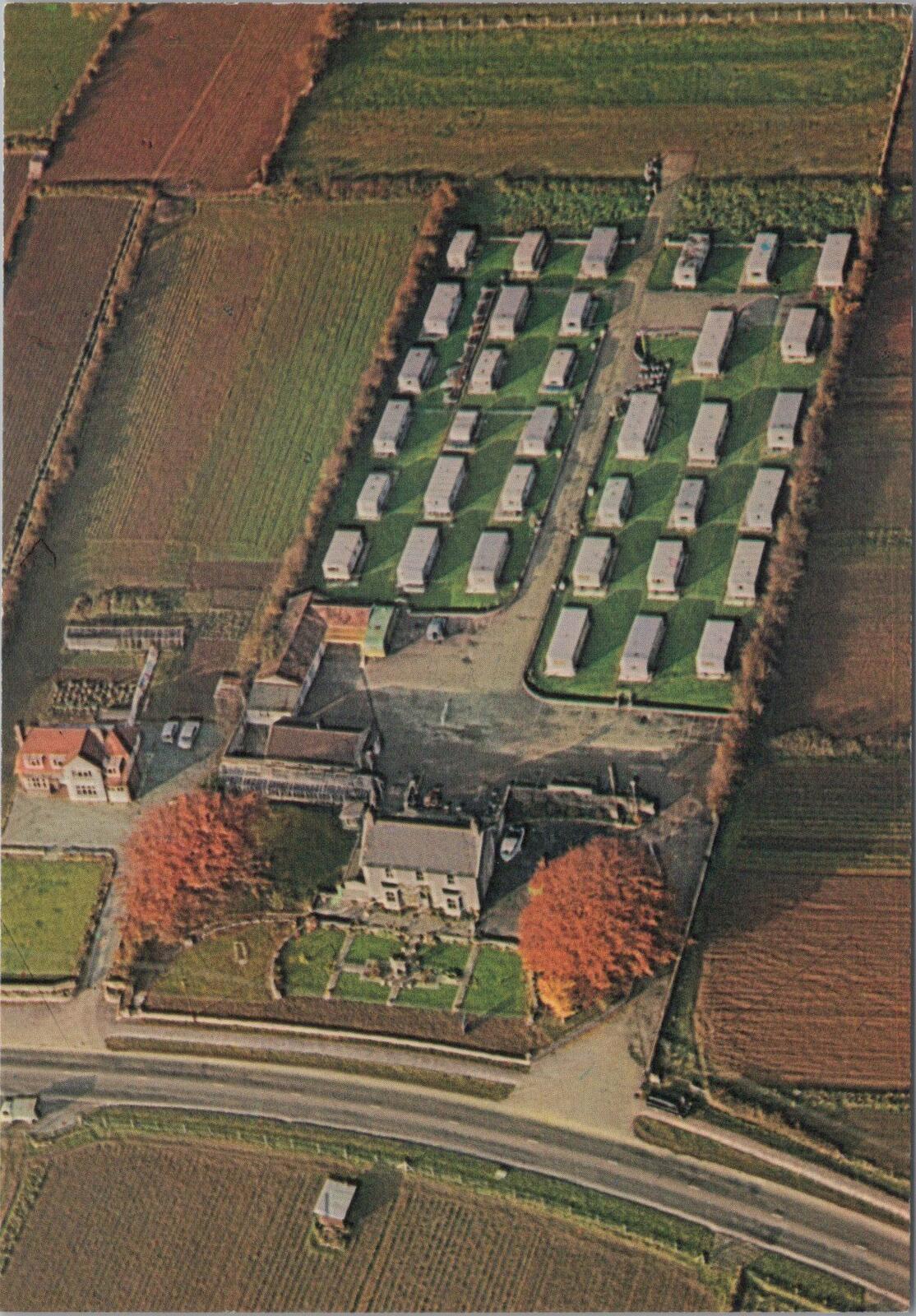 Somerset Postcard:Broadway House Caravan Camping Park Cheddar Aerial View XT3209