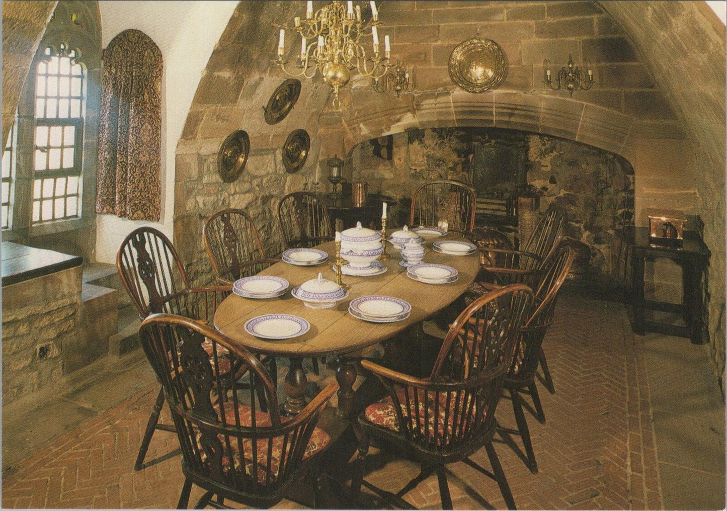 Northumberland Postcard: Lindisfarne Castle The Dining Room  XT3212
