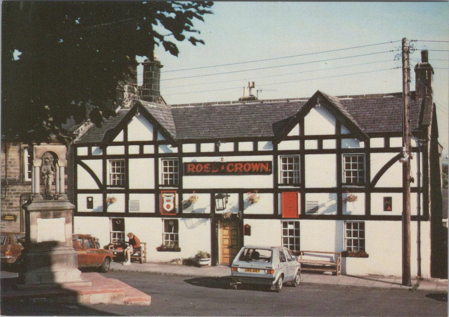 Northumberland Postcard: Rose and Crown Hotel Bellingham Pub Inn XT3213