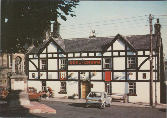 Northumberland Postcard: Rose and Crown Hotel Bellingham Pub Inn XT3213