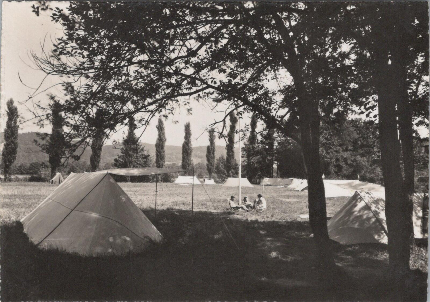 Switzerland Postcard: Kaiseraugst Camping Platz Rhine  XT3214
