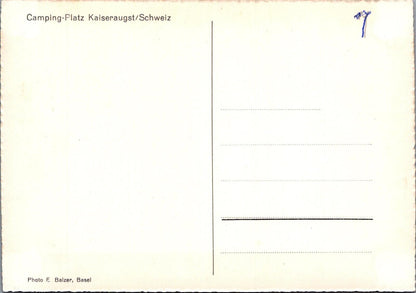 Switzerland Postcard: Kaiseraugst Camping Platz Rhine  XT3214
