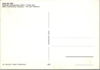 Italy Postcard: Lido Dei Pini Arca International Camping XT3215