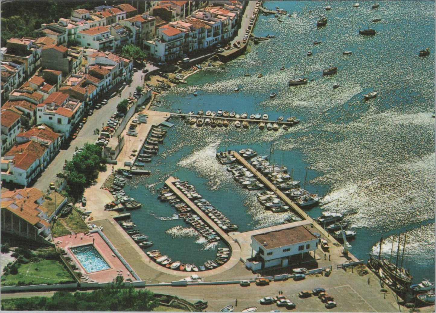 Spain Postcard: Port De La Selva Costa Brava Club Nautico Aerial View  XT3229