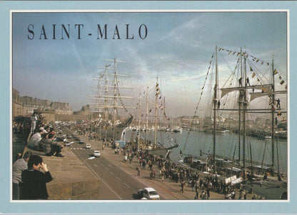 France Postcard: Saint-Malo Jacques Cartier Landing Anniversary 1984 XT3232